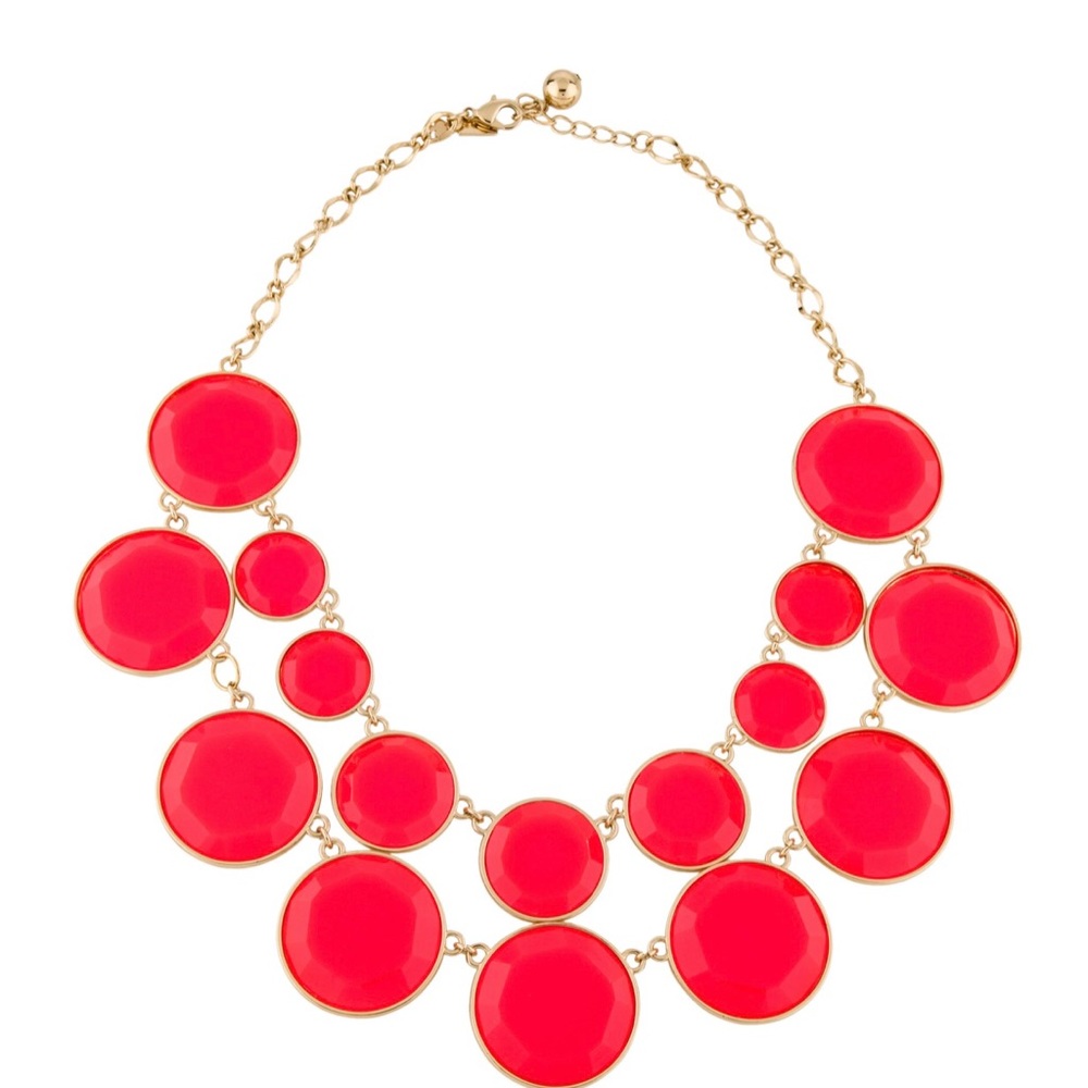 Kate Spade New York Bryce Resin Bib Necklace Pink
